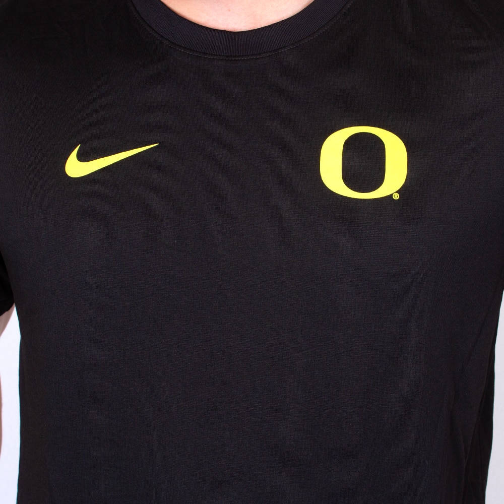 Classic Oregon O, Nike, Black, Crew Neck, Performance/Dri-FIT, Men, Legend, Sideline, T-Shirt, 883768